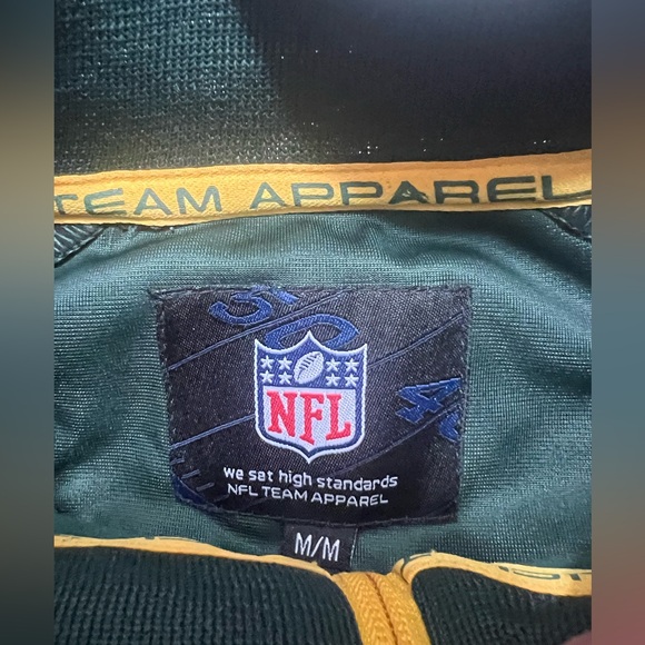 Green Bay Packers NFL Full Zip Jacket Mens Medium NO FLAWS - Picture 4 of 6